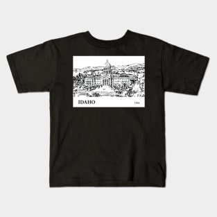 Idaho State USA Kids T-Shirt